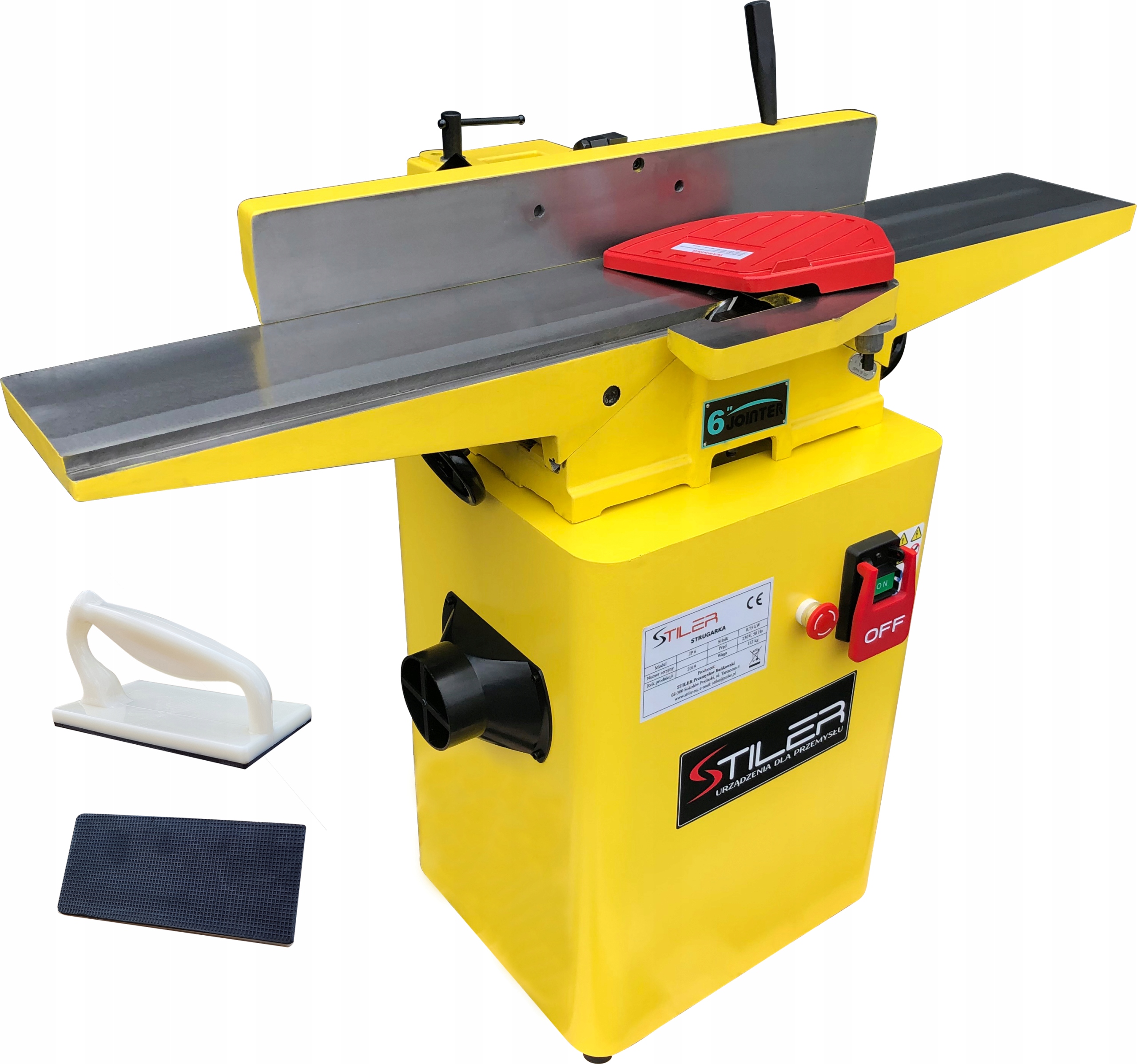 SILNÝ HOBĽOVACÍ HOBLÍK VYROVNÁVAČ HOBĽOVAČKA STILER 152 MM 3 X NÔŽ