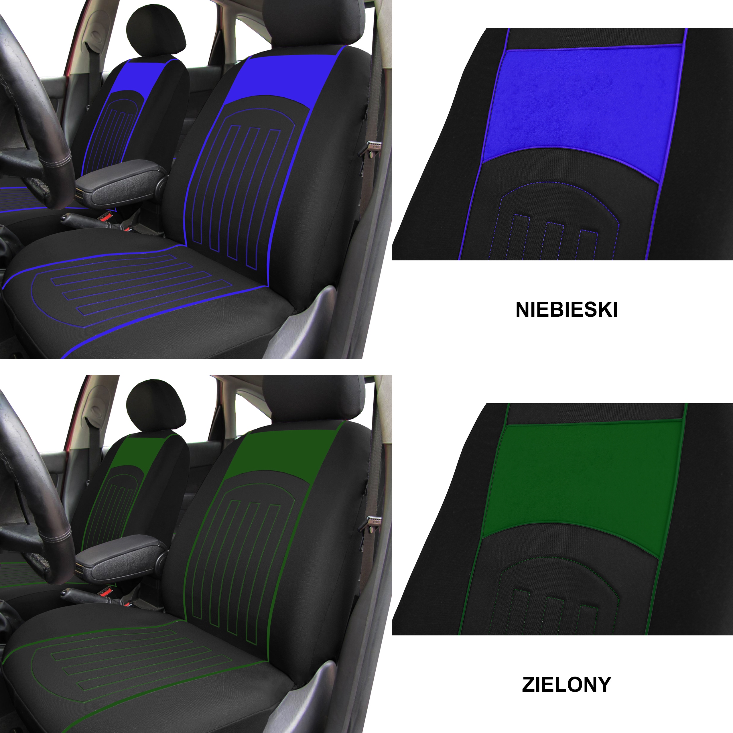 GRUBE POKROWCE NA SIEDZENIA DO RENAULT MEGANE 1 Model Pikowane