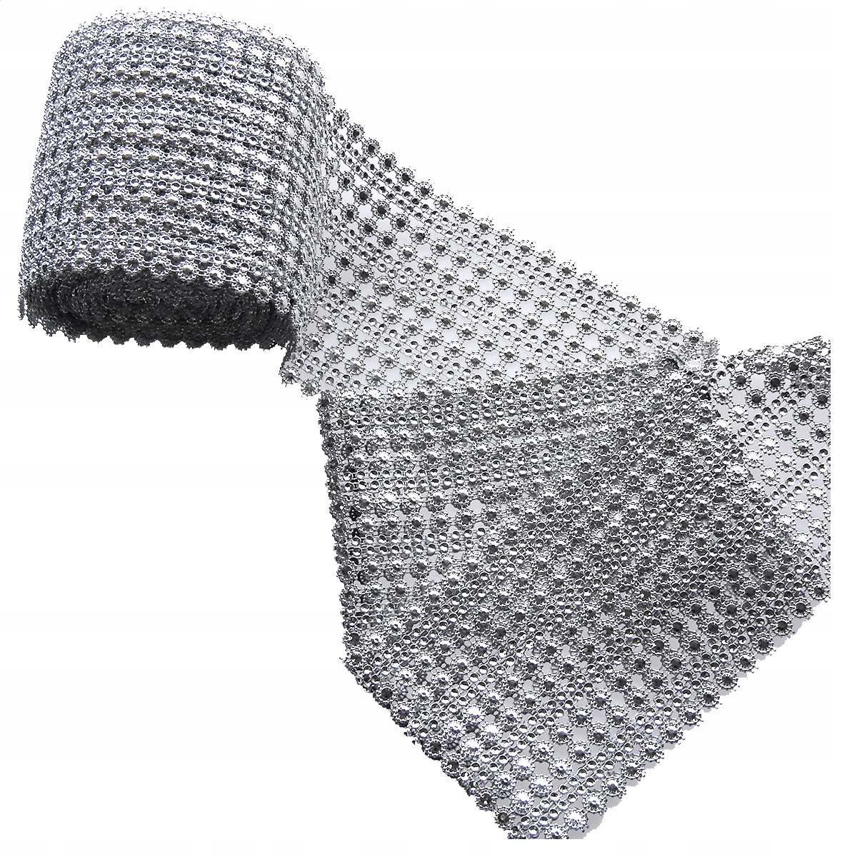 

Taśma Z Cyrkoniami 12CMX9M Rolka Srebrna 2 Dżety