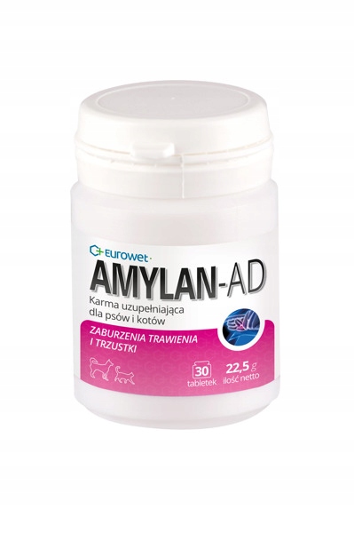 

Eurowet Amylan Ad na Trawienie 30tabl. Psy/Koty