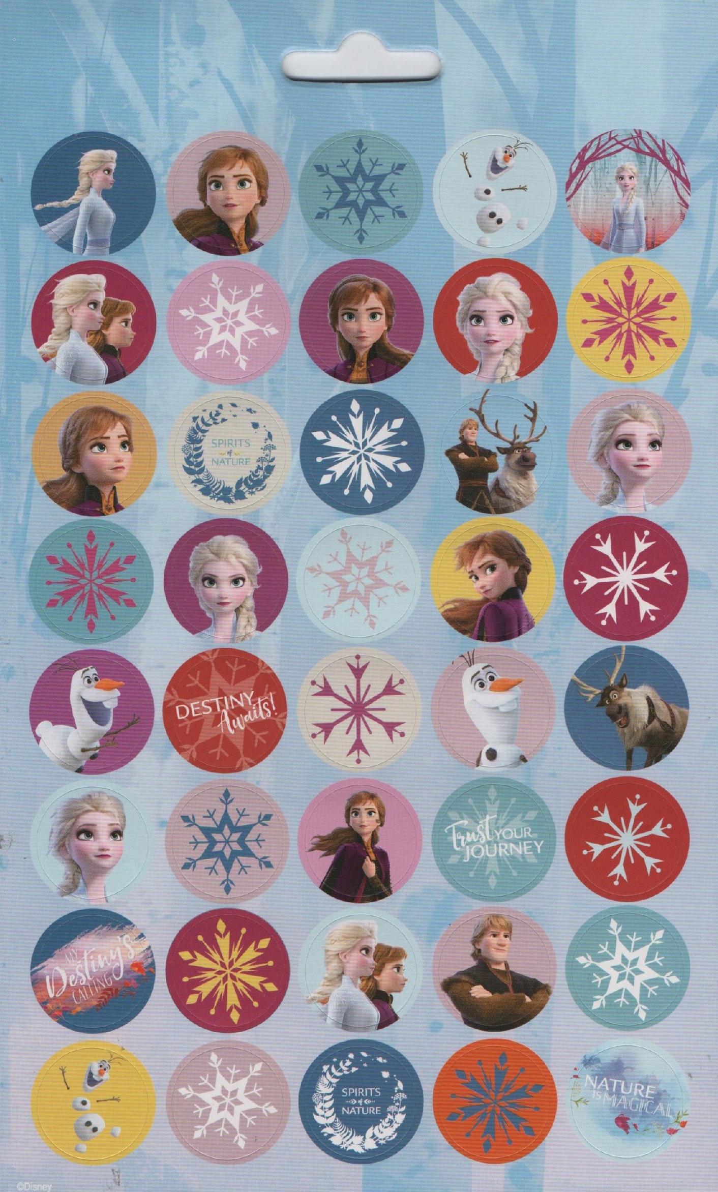 Naklejki Nalepki Frozen 2 Elsa Ana 700 Kraina Lodu Płeć chłopcy