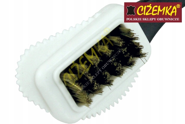 SZCZOTKA DO ZAMSZU BUTÓW MOSIĘŻNA SKÓR Rodzaj włosia syntetyczne