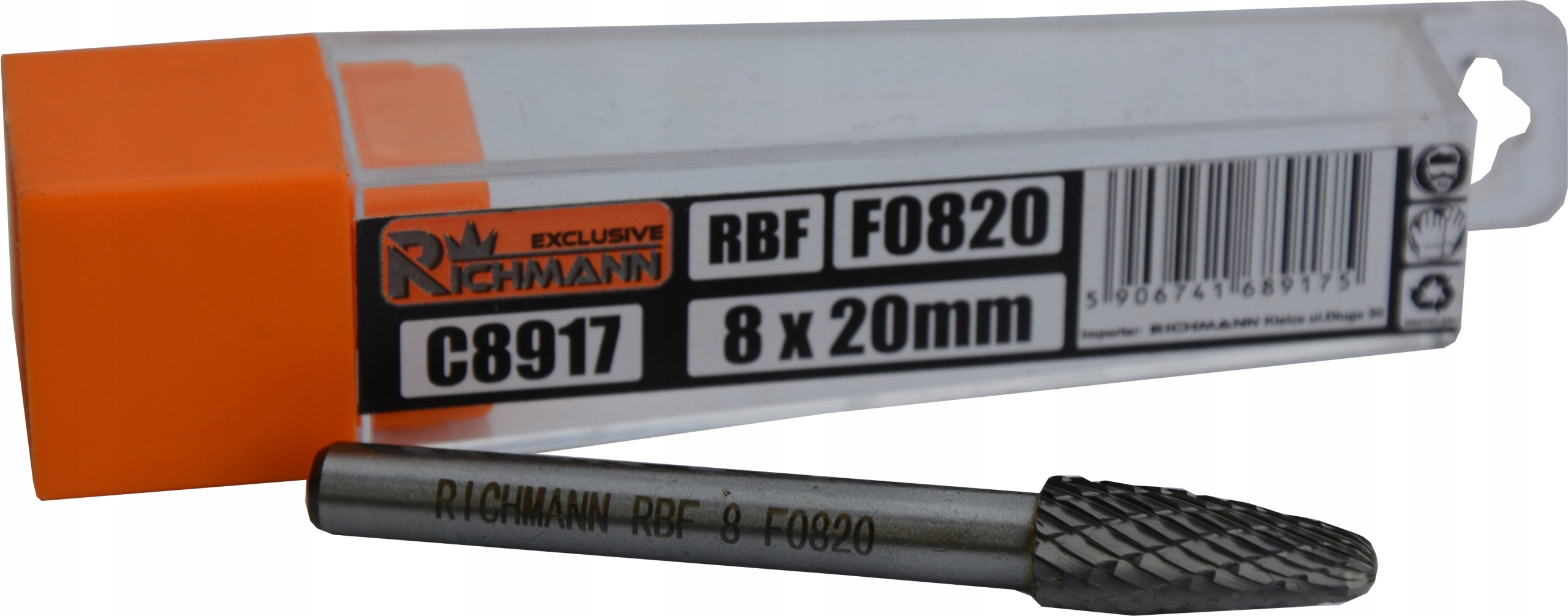 FREZ TRZPIENIOWE OBROTOWY DO METALU RBF 8x20mm 6m