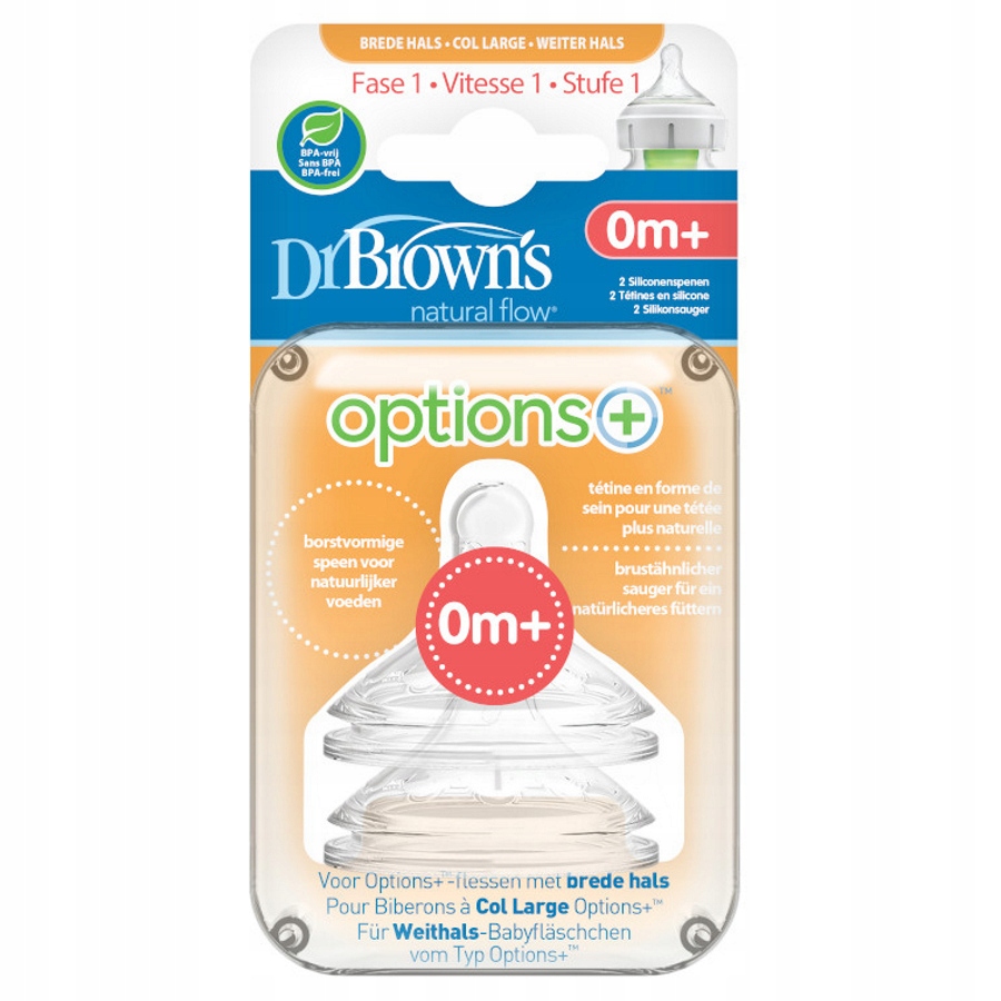 Smoczek Dr Brown's Silikon 0 m+