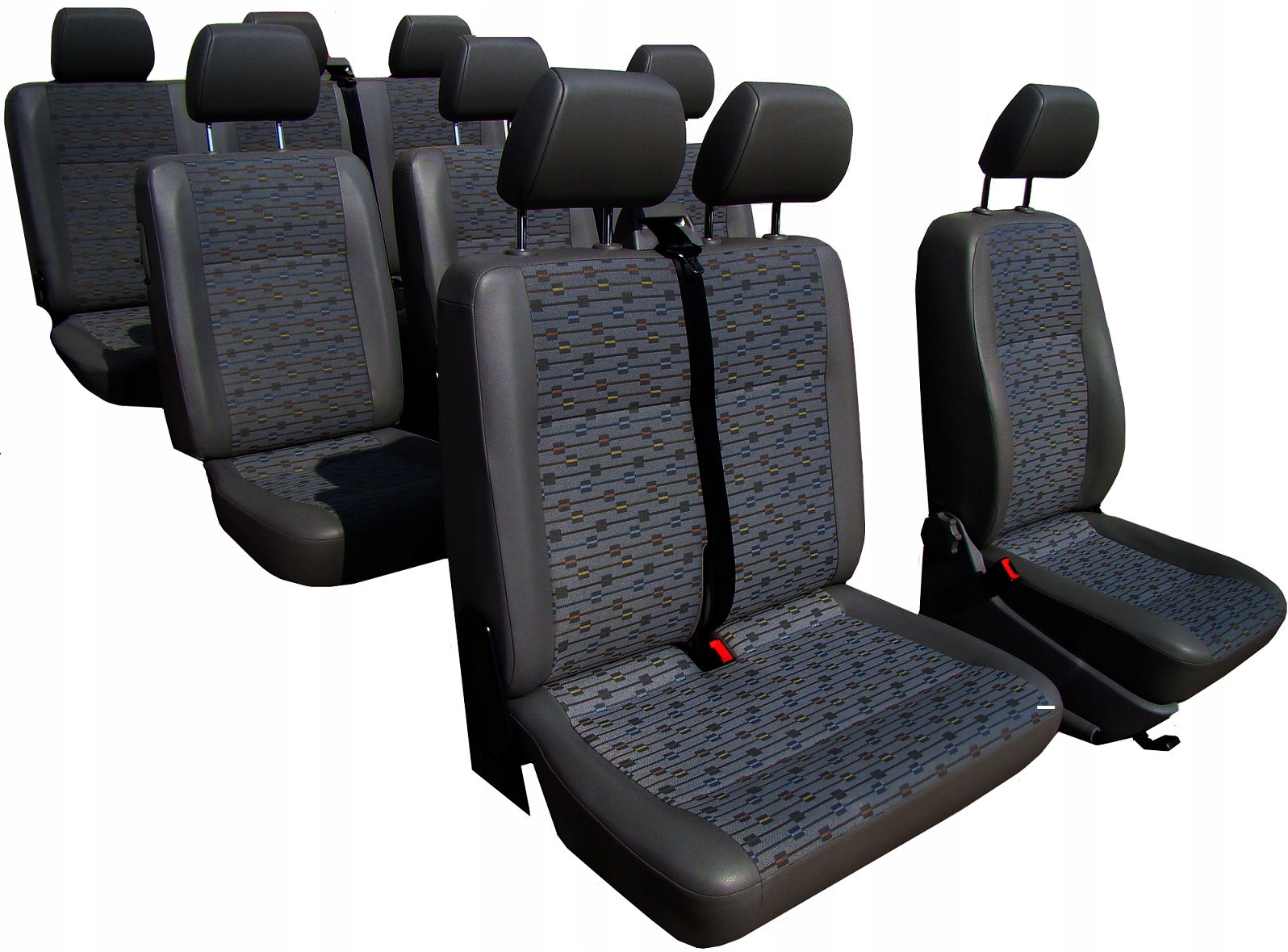 Pokrowce dedykowane Vw Transporter T5 T6 9 osób