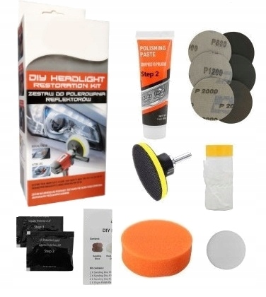 SYSTEM POLEROWANIA REFLEKTORÓW lamp 2 x POWŁOKA XL Rodzaj polerowanie lamp