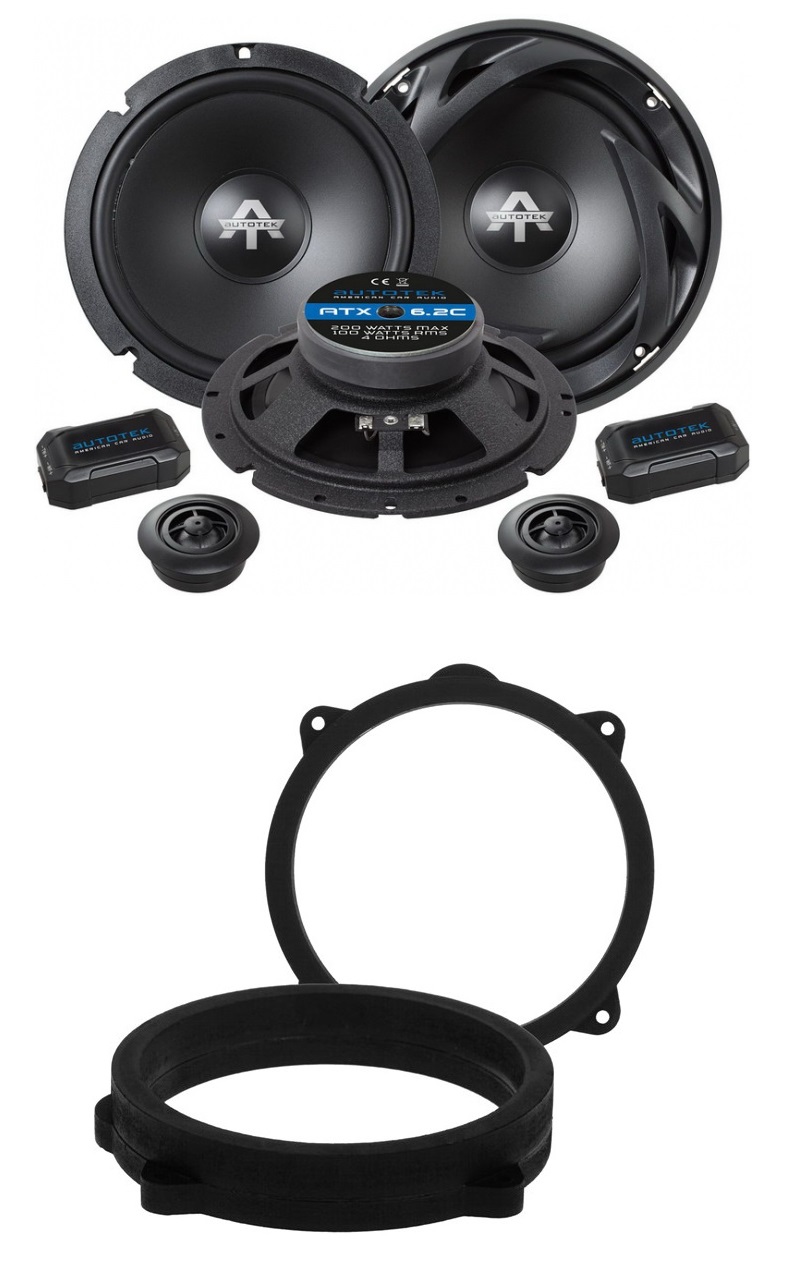 Autotek ATX6.2C Reproduktory vzdialenosti 165 mm Alfa Romeo 147 159 Fiat Idea 350