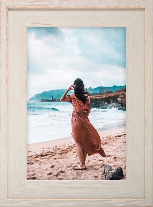 

Ramka Na Zdjęcia Beżowa Rama Drewniana 15x21