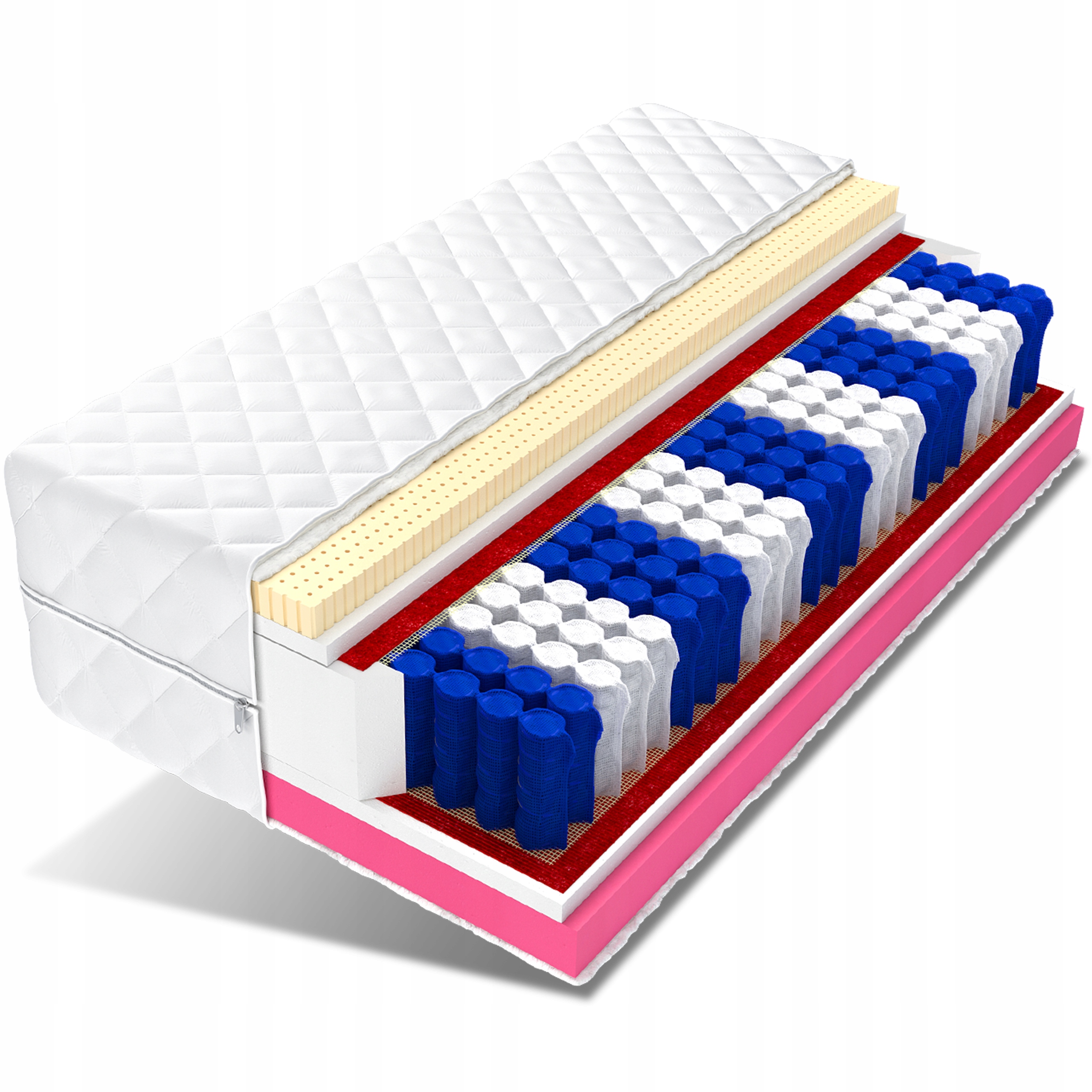 

Materac 180x200 pocket visco 8cm lateks 4cm Hati