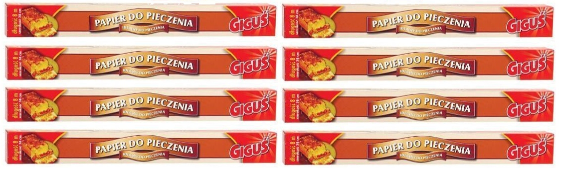 

Papier Do Pieczenia Brązowy Giguś 8 Metrów x 8 szt