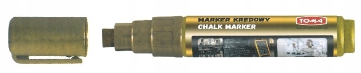 Marker srebrny KREDOWY 8x5mm ścięty do tablicy szyby potykaczy TO-291 TOMA EAN (GTIN) 5901133291967