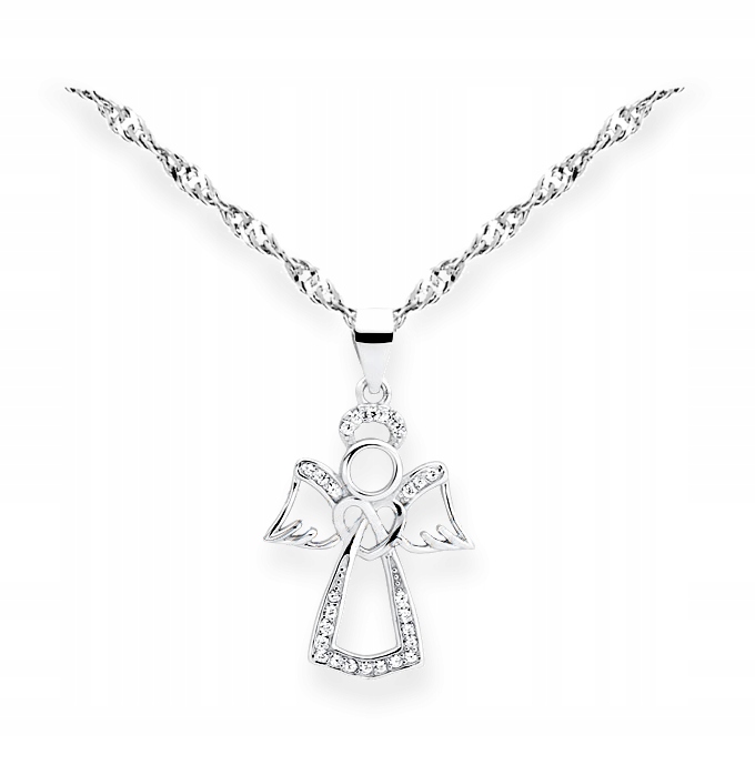 PREZENT CHRZEST ŚWIĘTY CHRZTU ŚW ŁAŃCUSZEK ANIOŁEK Marka Inna marka