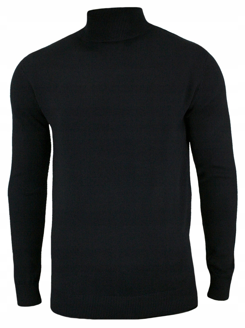 Elegancki męski golf - GRANATOWY -BRAVE SOUL- S