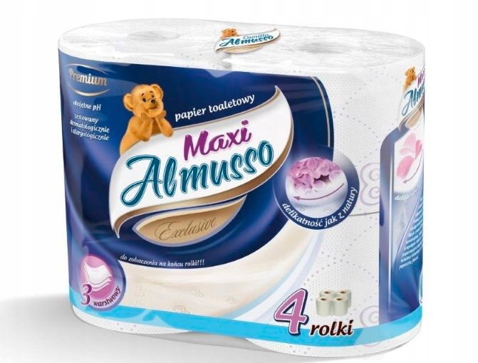 

Papier toaletowy premium Almusso Maxi 4 rolki