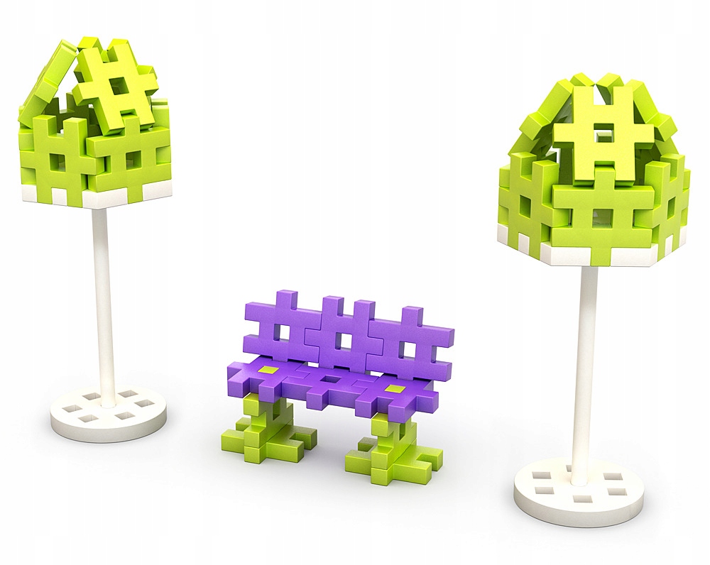 Klocki Meli Konstruktor Pastel 400 elementów Wafle Marka Meli