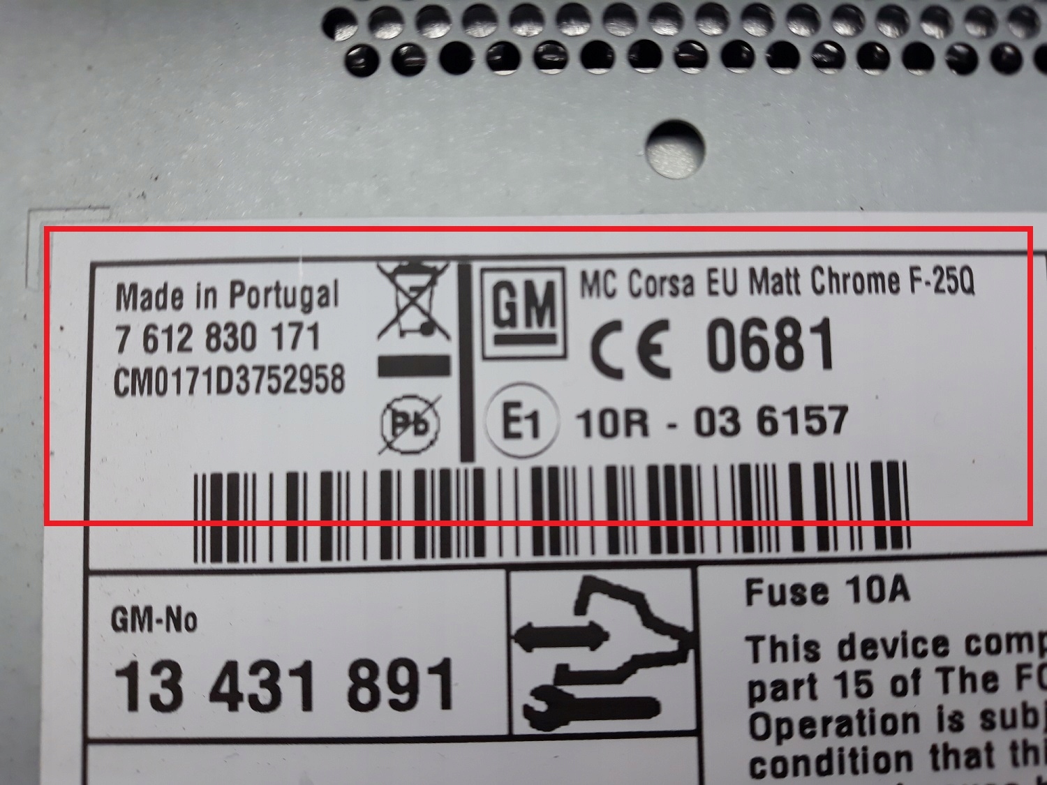 Kod do radia OPEL # Rozkodowanie ASTRA INSIGNIA Model Touch & Connect