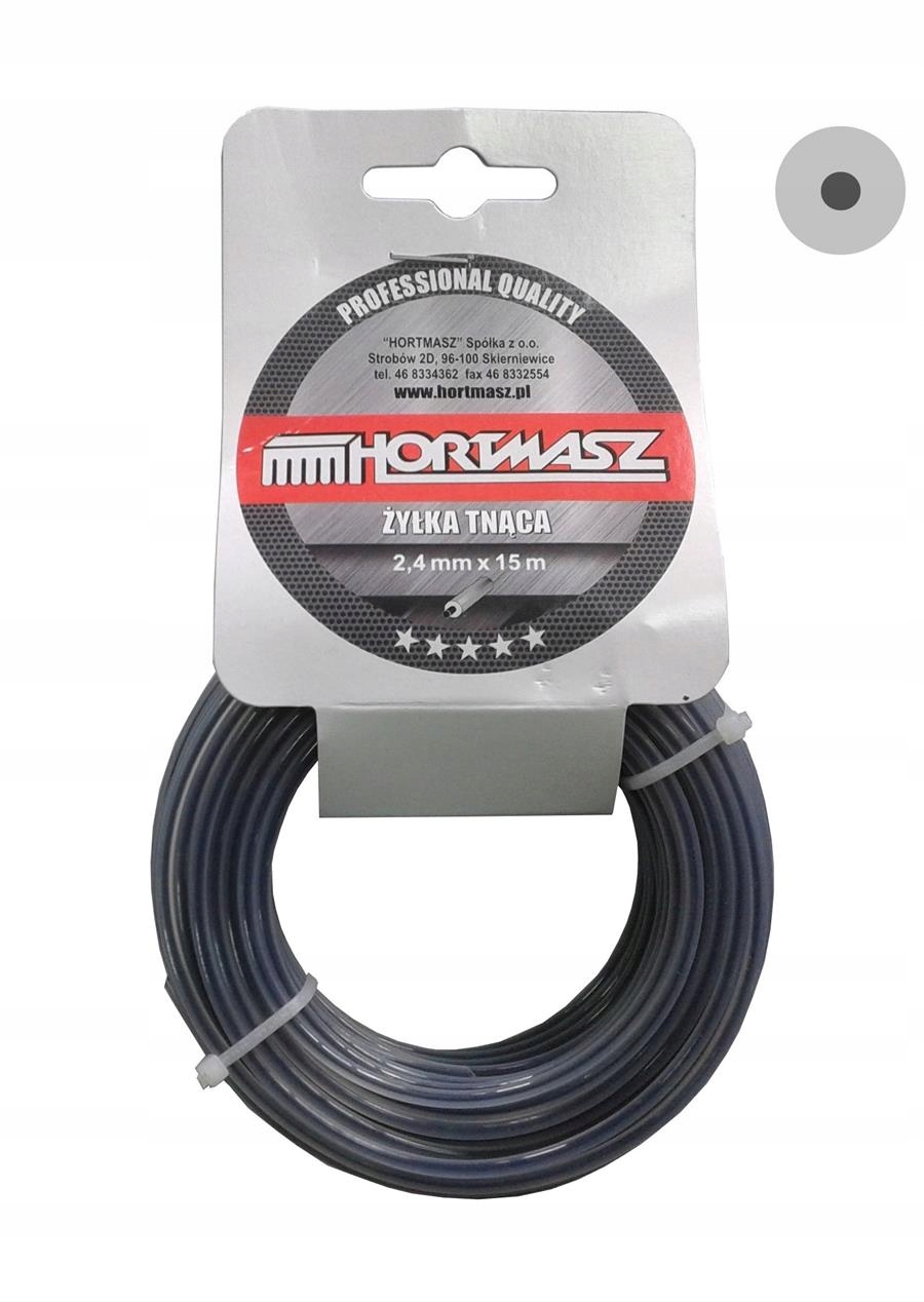 

Żyłka Tnąca Do Podkaszarki, Kosy 2,4 mm 15 mb