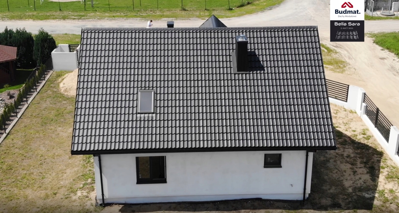 Blachodachówka modułowa Bella Sara D-Matt czarna Marka Budmat