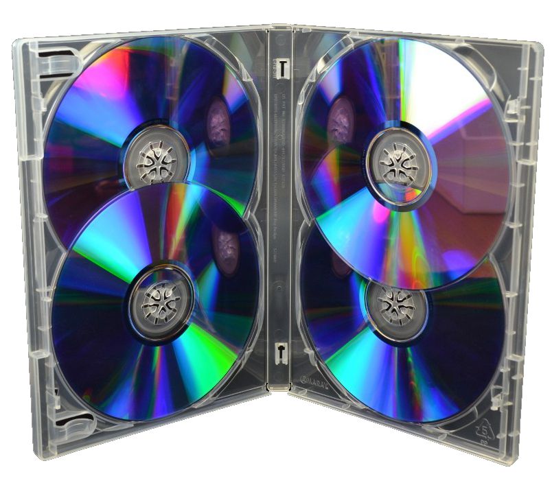 Krabice Amaray Clear na 4 x DVD 10 kusů 14 mm