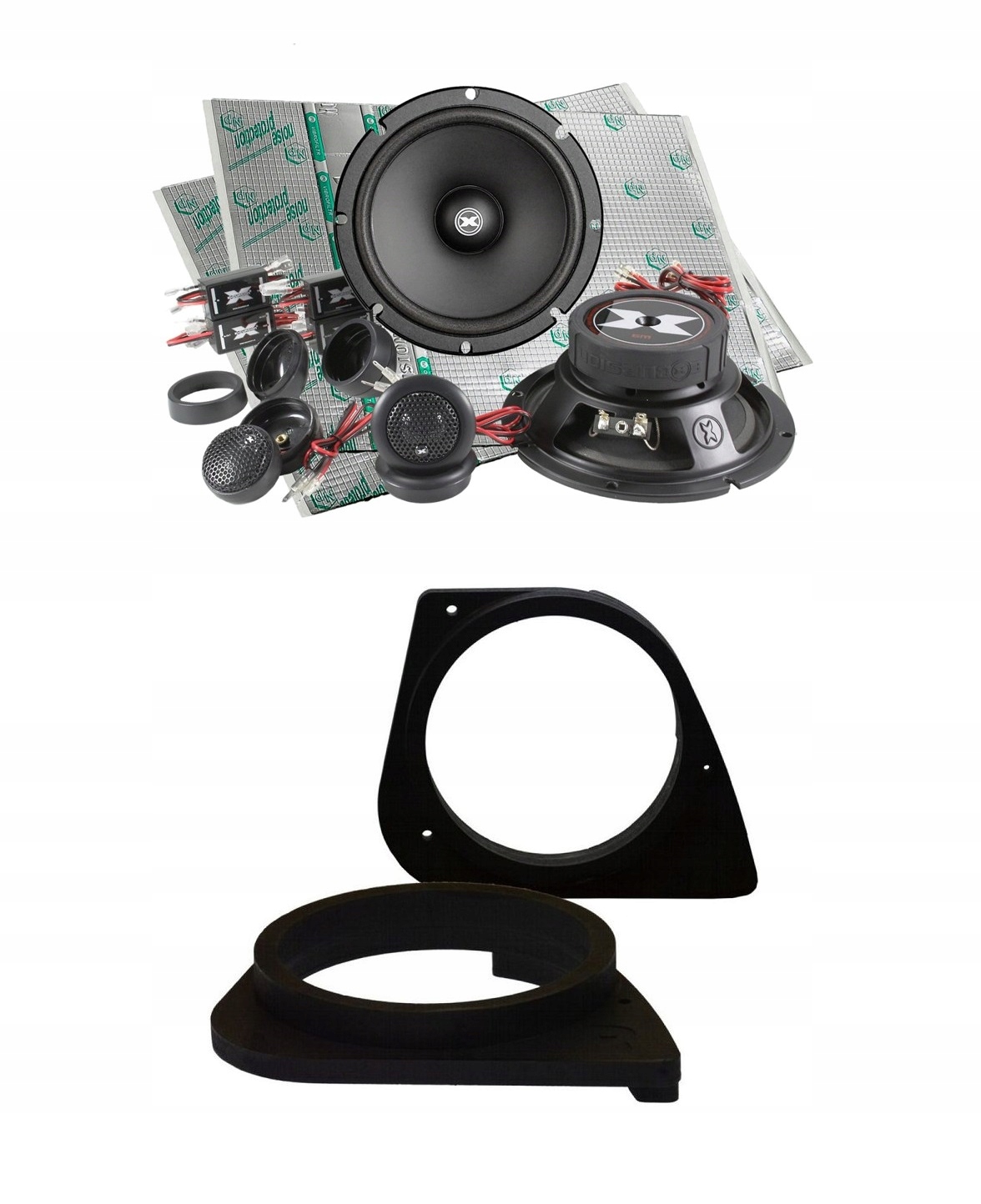 Automobilové reproduktory 165 mm Excursion SX-6C Podložky Bmw 3er E46 Sedan