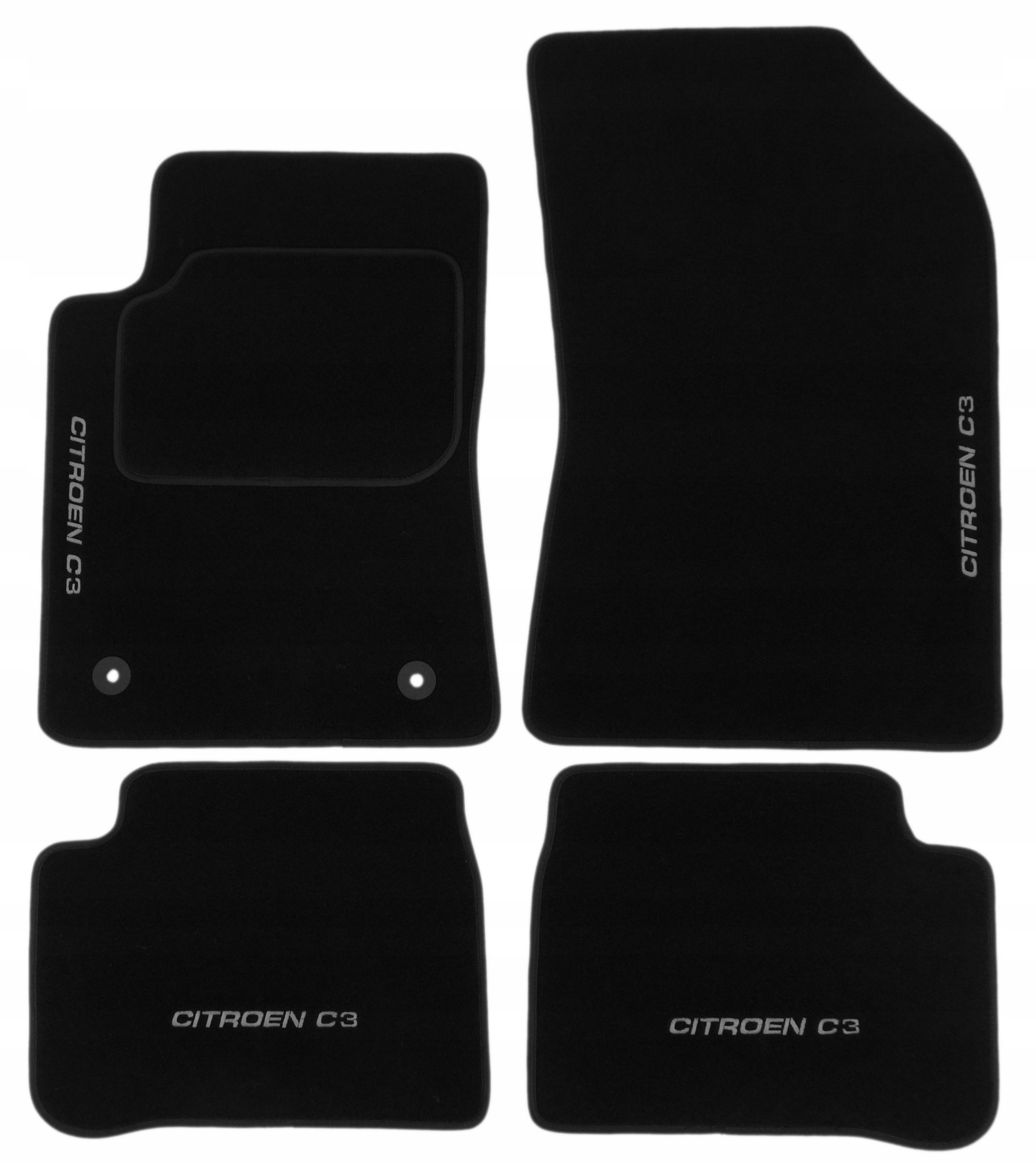 Citroen C3 III 2016 Dywaniki welurowe CL HAFTx4