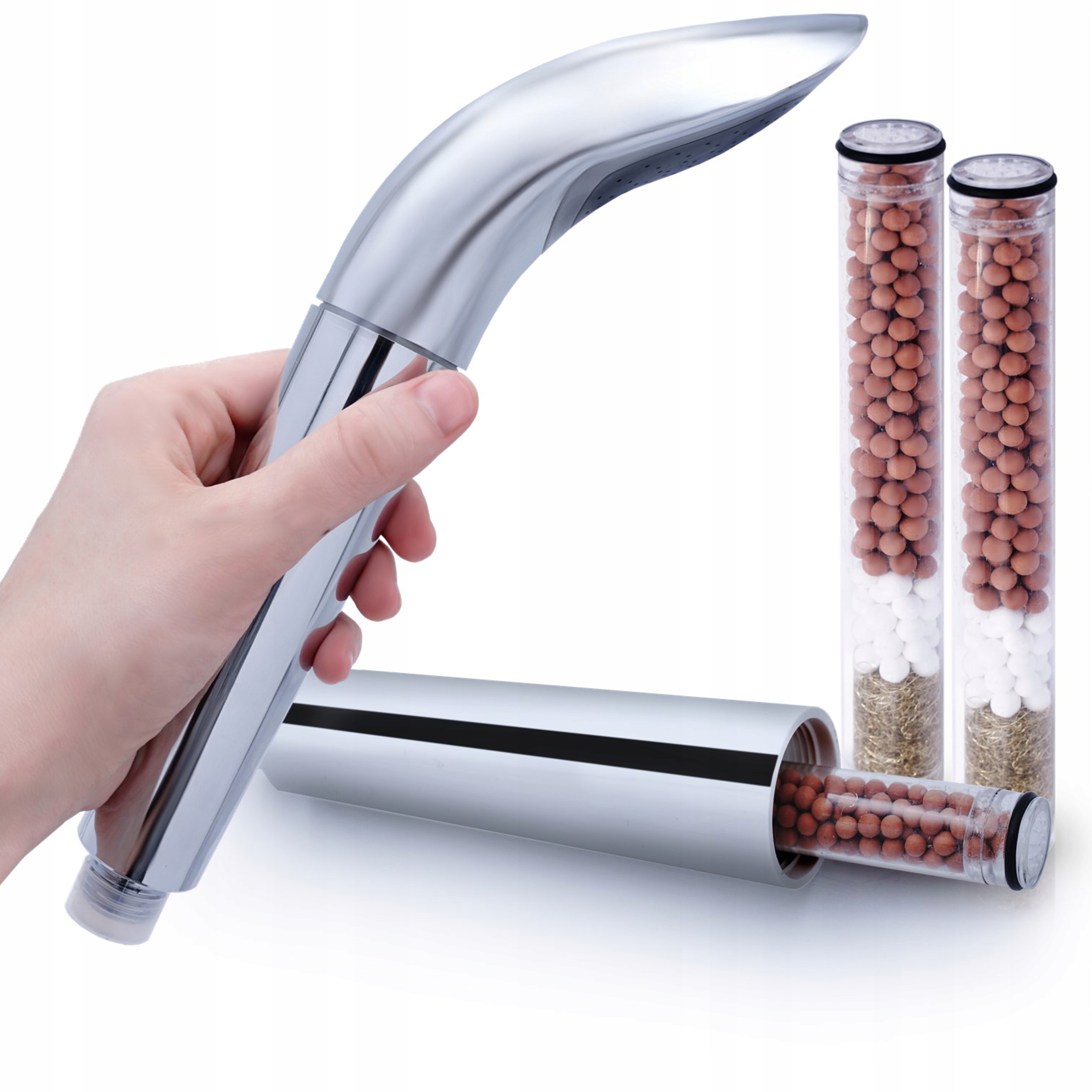 SŁUCHAWKA FILTR PRYSZNICOWY FHSH-8-CCH + WKŁADY