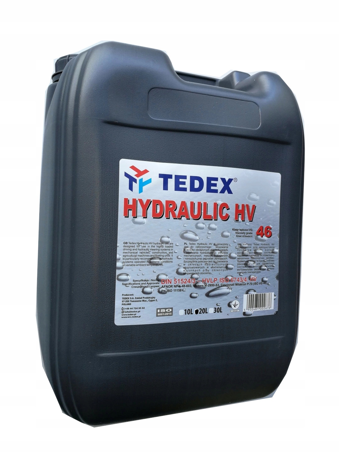 

Olej Tedex Hydrauliczny Hv 46 20L