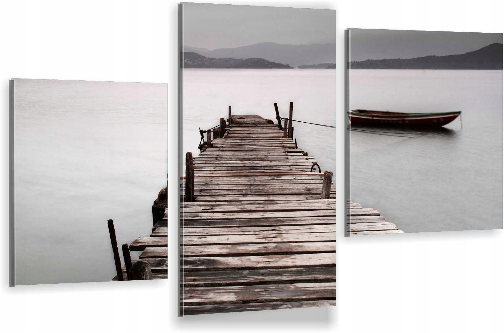 

Tryptyki Obraz Na Ścianę Most Łódka Mgła 800 Wz