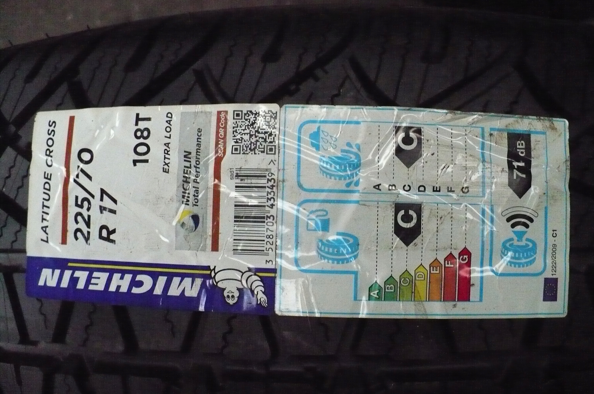 Michelin Latitude Cross 225/70R17 2019 Nová