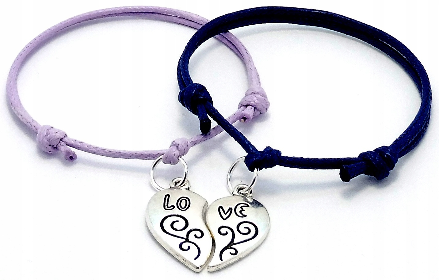 

Komplet Bransoletek Dla Pary Love Serce Walentynki