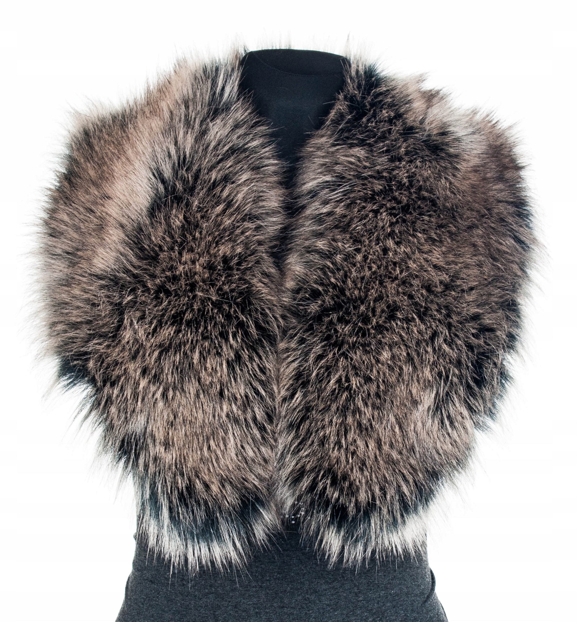 

Futrzany kołnierz Futro Jenot Szal futerkowy