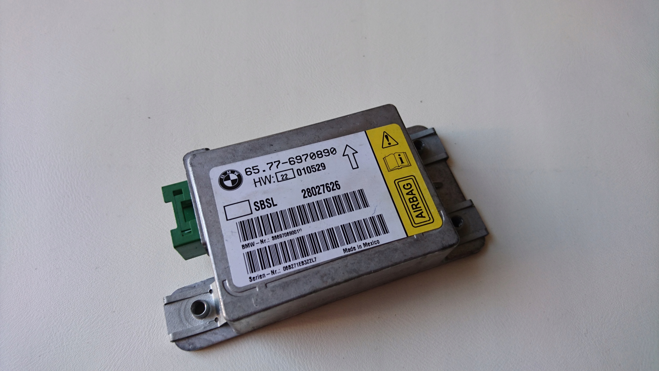 BMW 7 E65 E66 CZUJNIK SENSOR MODUL AIRBAG PODUSZEK