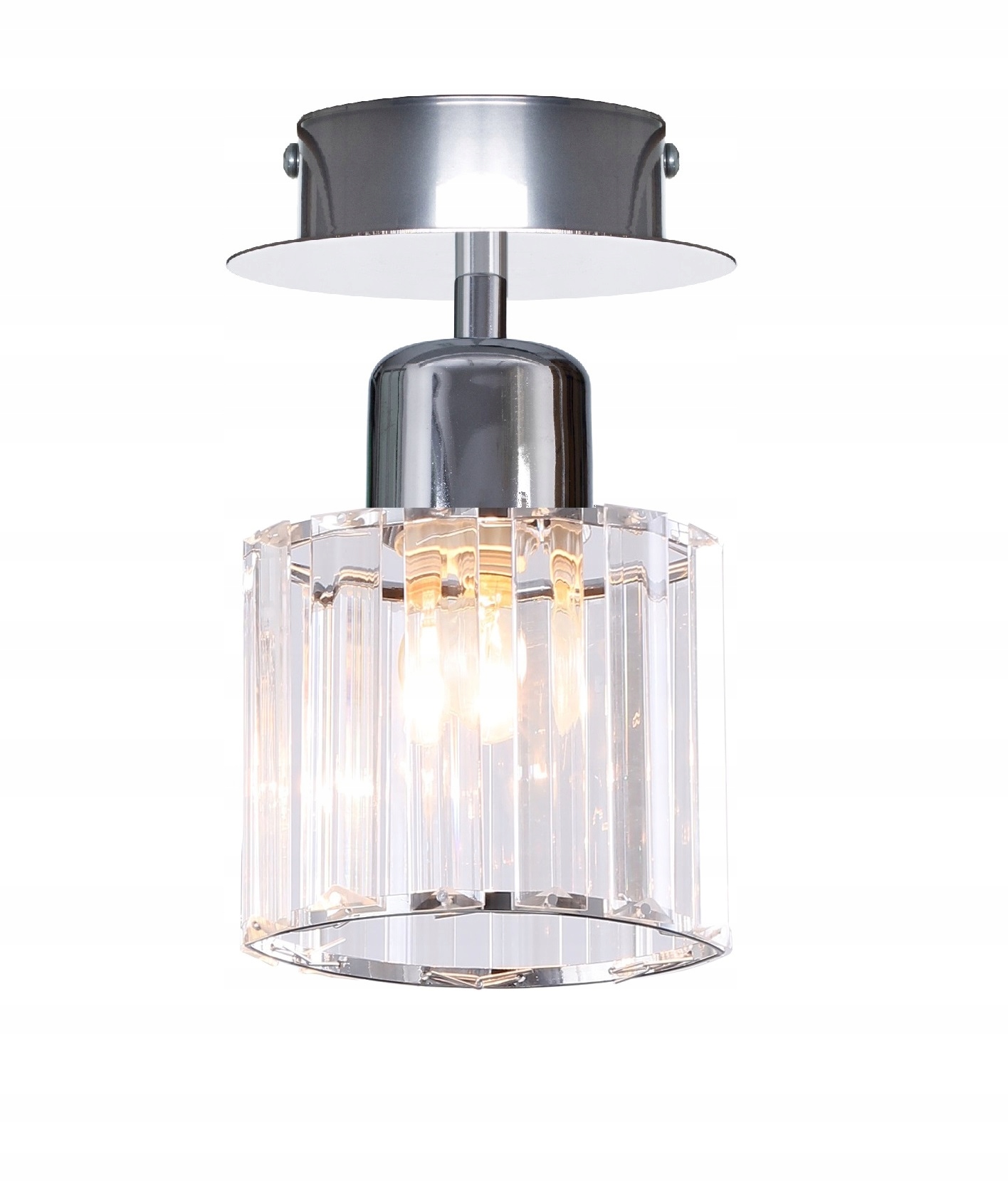 

Lampa Wisząca Chrom Żyrandol plafon led
