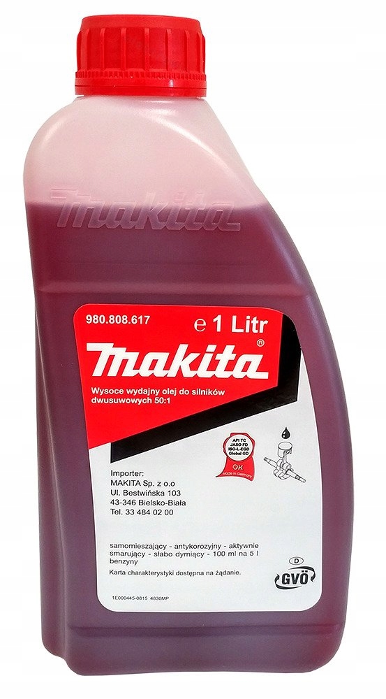 

Makita 980.808.617 Olej Do Mieszanki 2-SUW 1L 50:1
