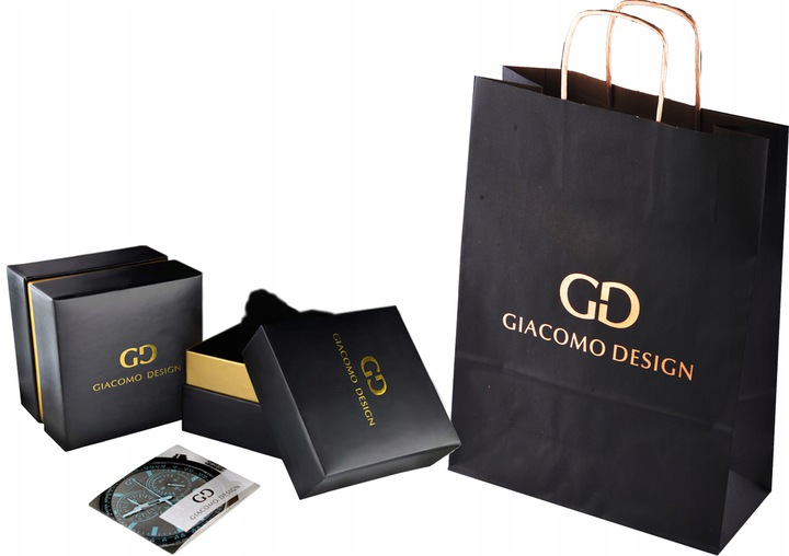 ZEGAREK MĘSKI GIACOMO DESIGN GD0600 3 WZORY!! Materiał koperty stal