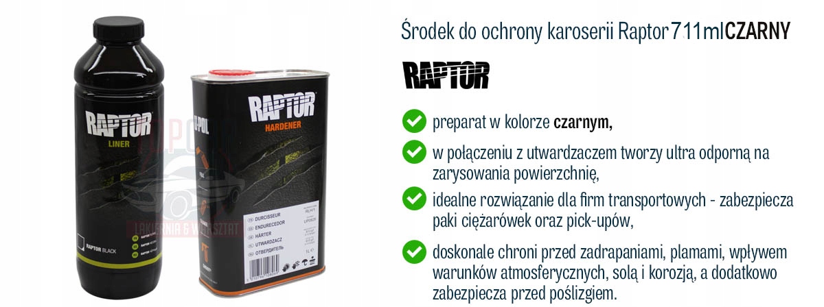 SRODEK OCHRONNY RAPTOR U POL 1 x 750ML CZARNY Marka U Pol