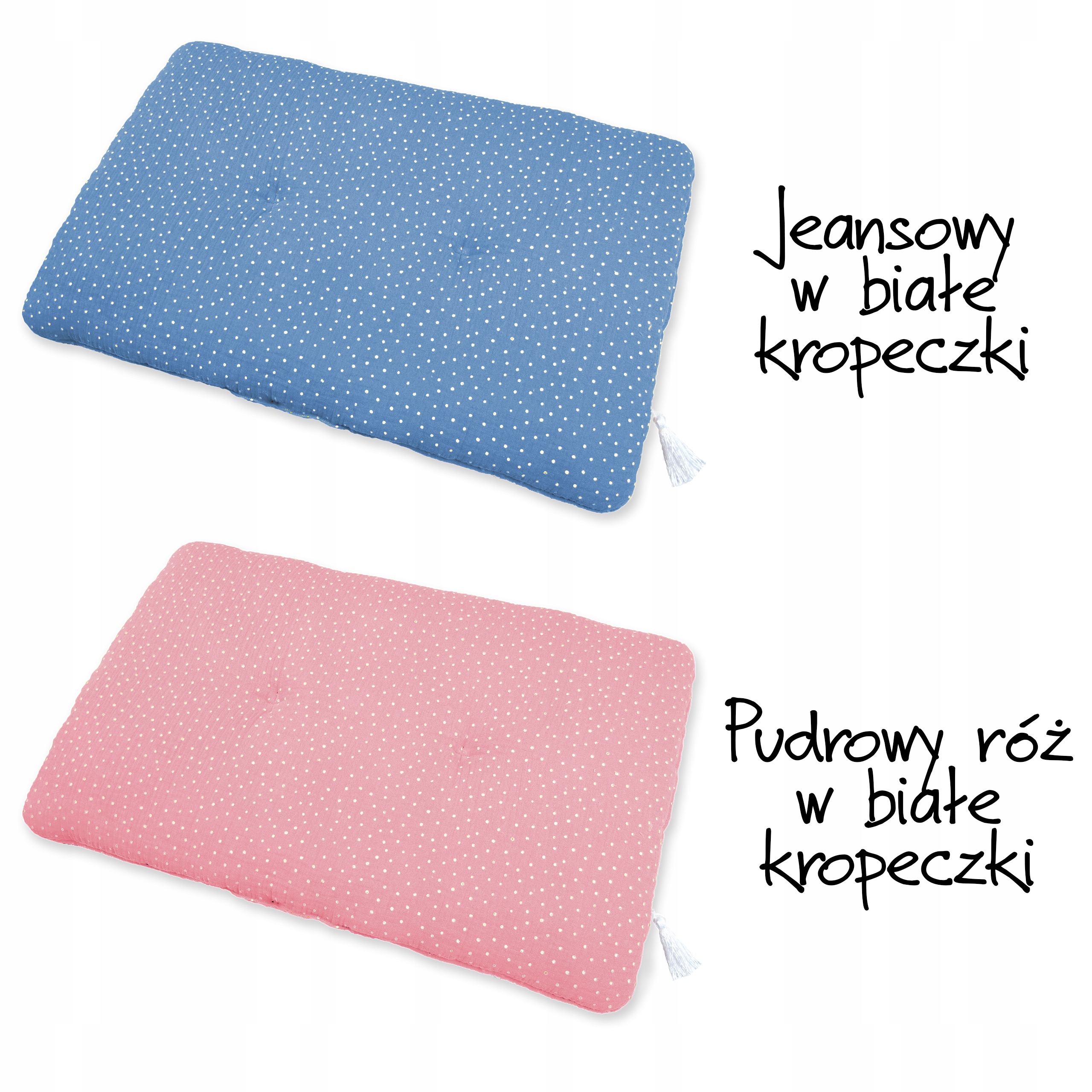 Poduszka MUŚLINOWA __ Frędzelki __ 40x60 PIKOWANA Marka inna marka