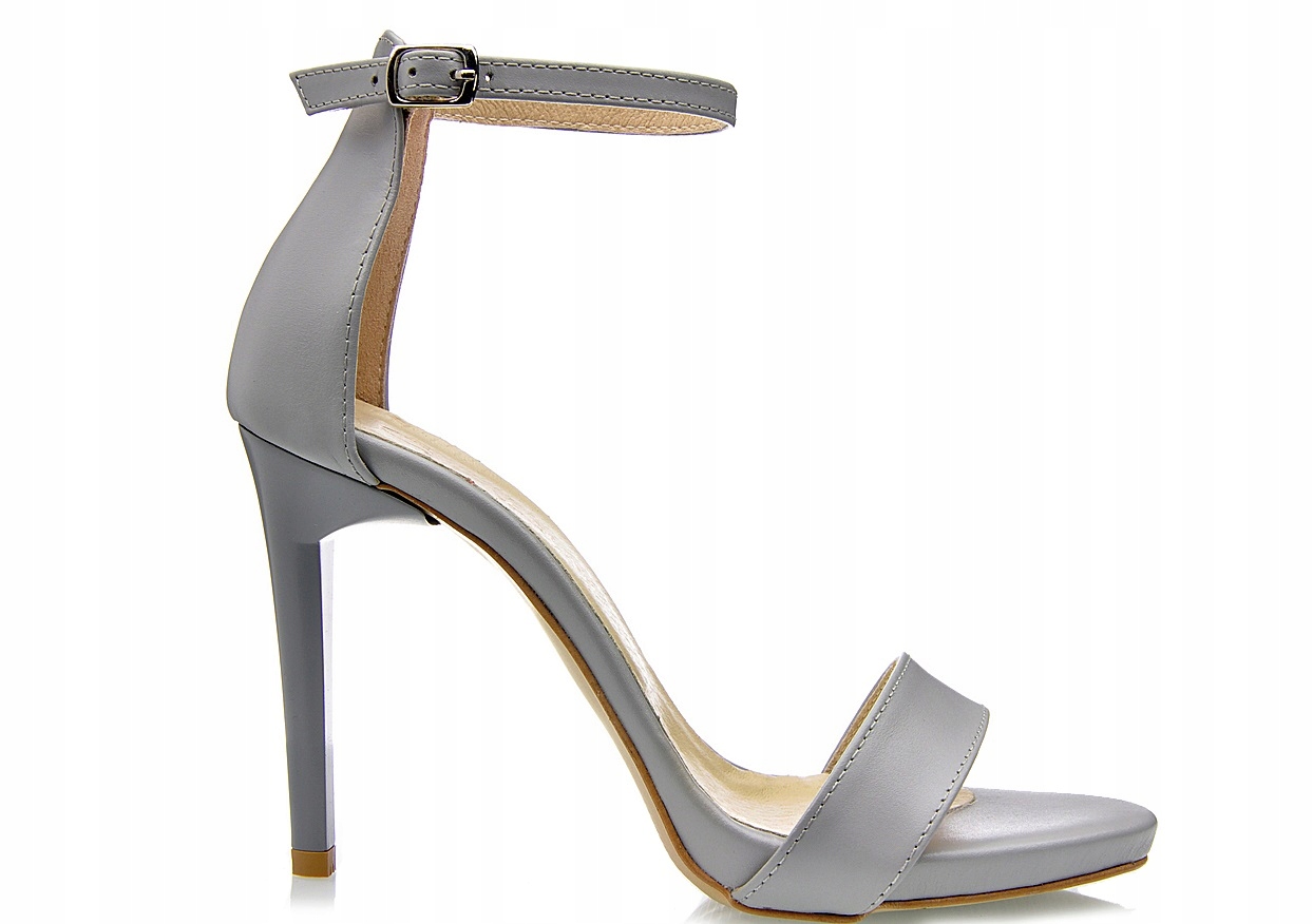 dámské sandály J.w 41 šedé s vysokými platformami