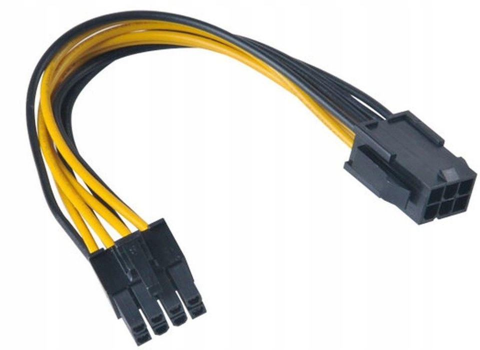 Adapter przedłużacz PCI-Express 6PIN na 8PIN