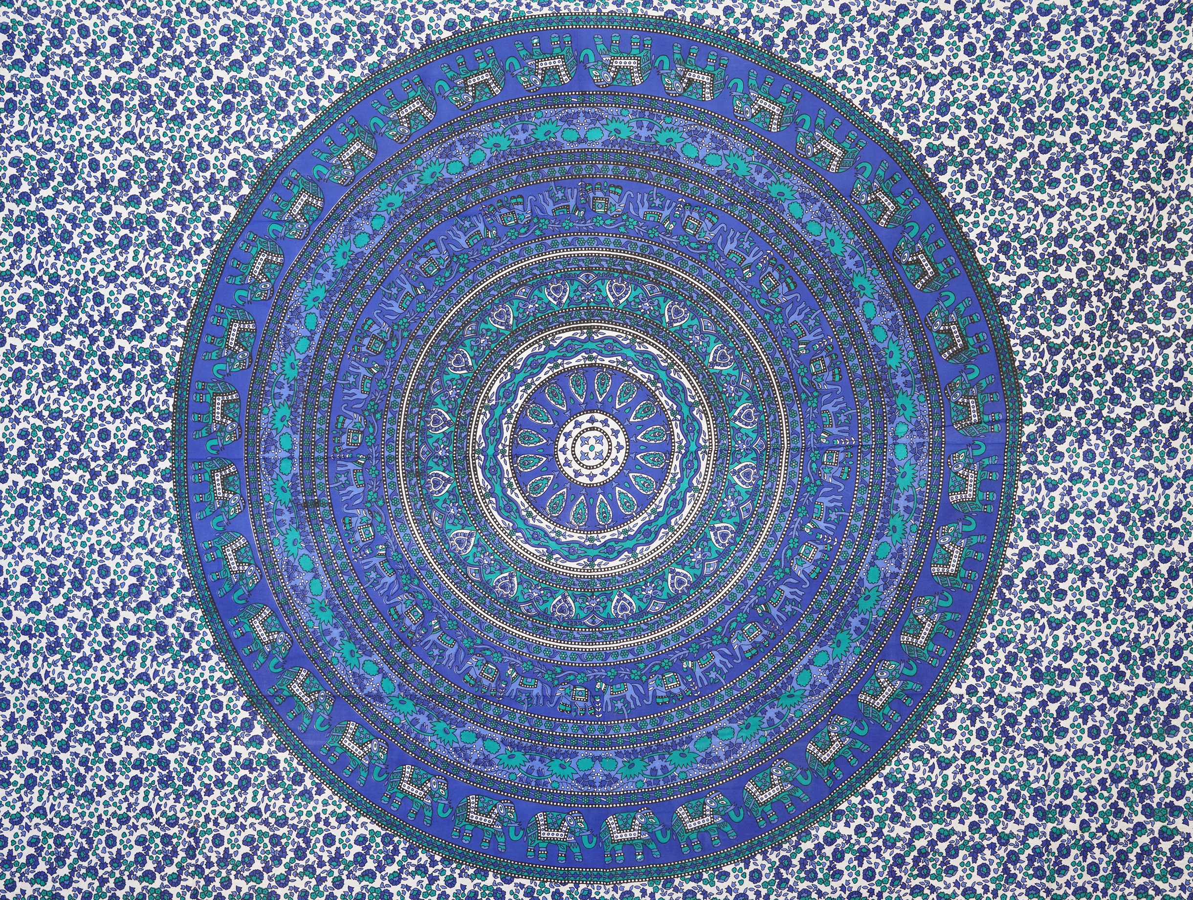 

Indyjska Narzuta Zasłona Obrus Mandala 135x205 65A
