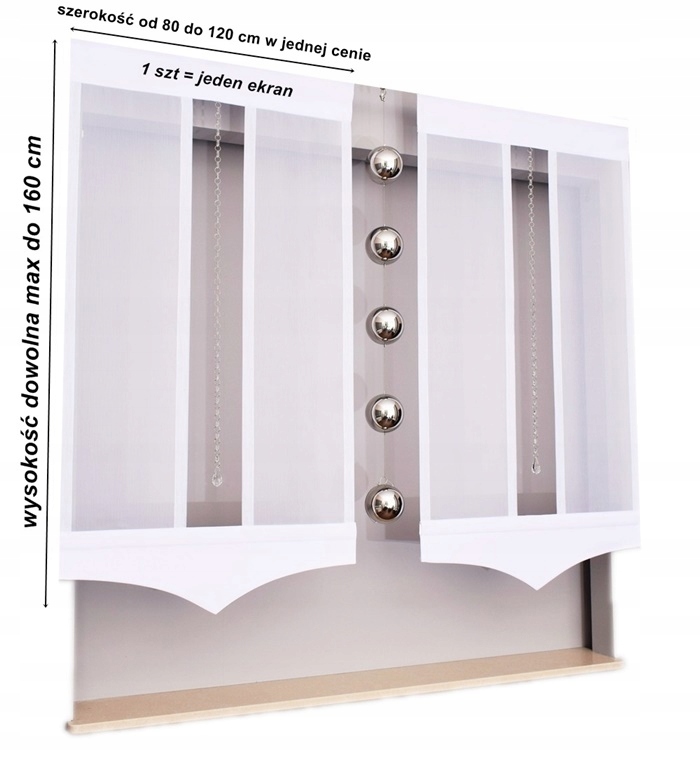 GOTOWE PANELE EKRANY DOUBLE IV OD 80-120 CM KOLORY Marka inna