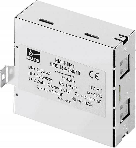 Filtr Tłumienia Fal Radiowych Block Hfe 156-230/6