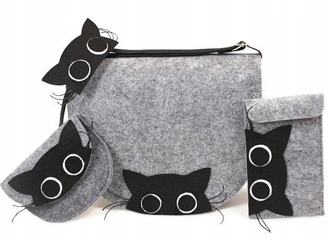 kabelka peněženka pouzdro mládežnická kočka na ruční práce