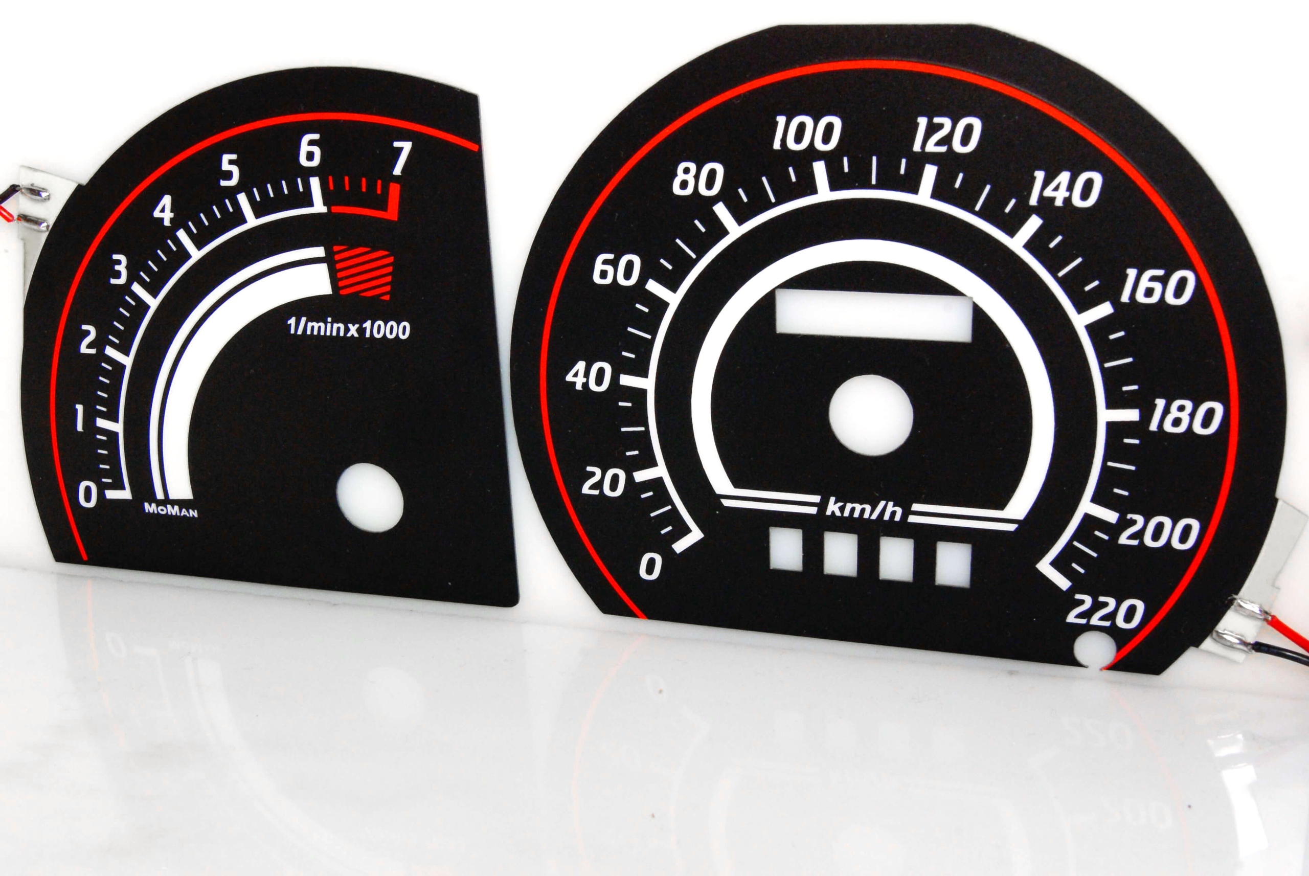 Ford Escort MK4 tarcze licznika INDIGLO MoMan Producent Moman