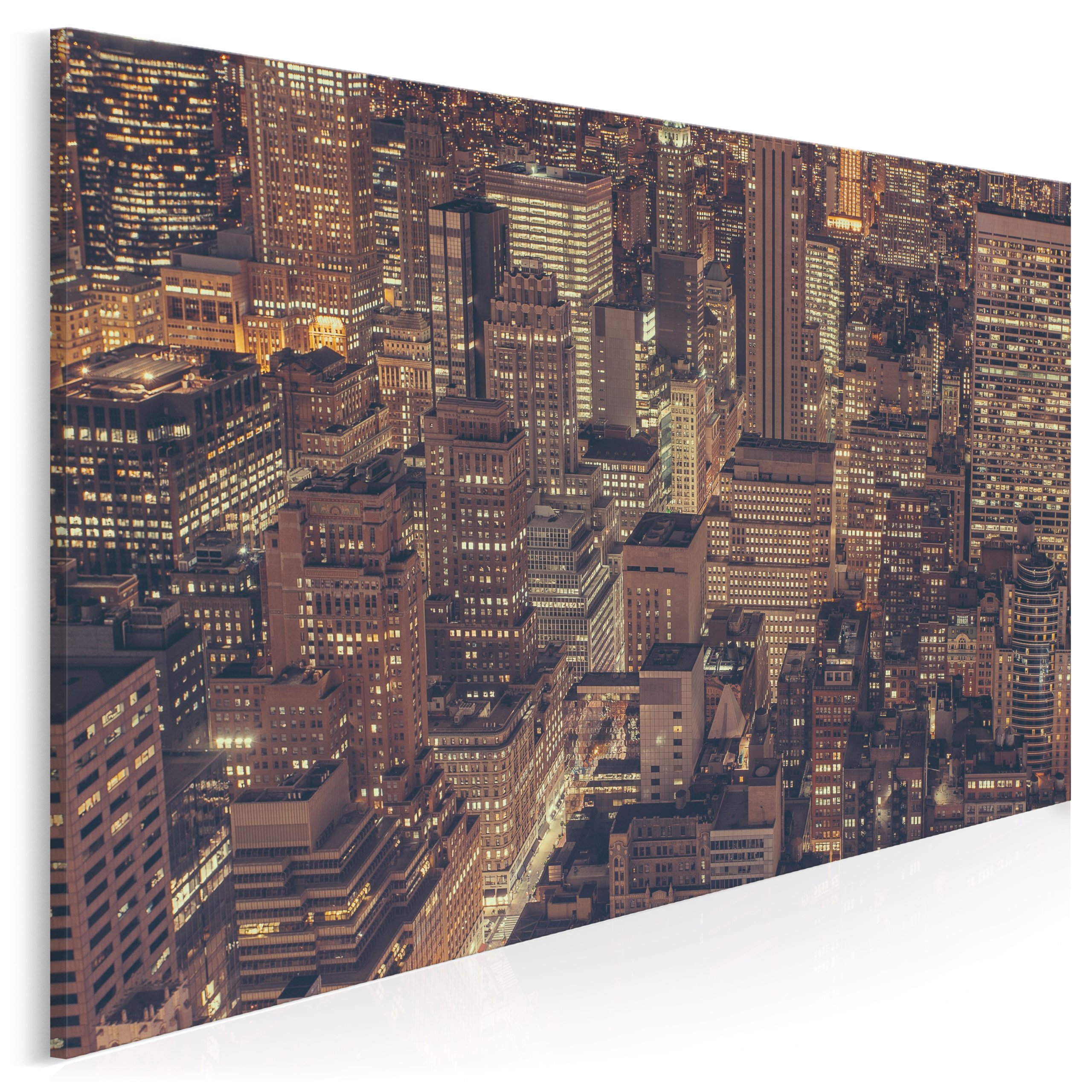 

900301 Zdjęcie na płótnie Miasto Noc Budynki