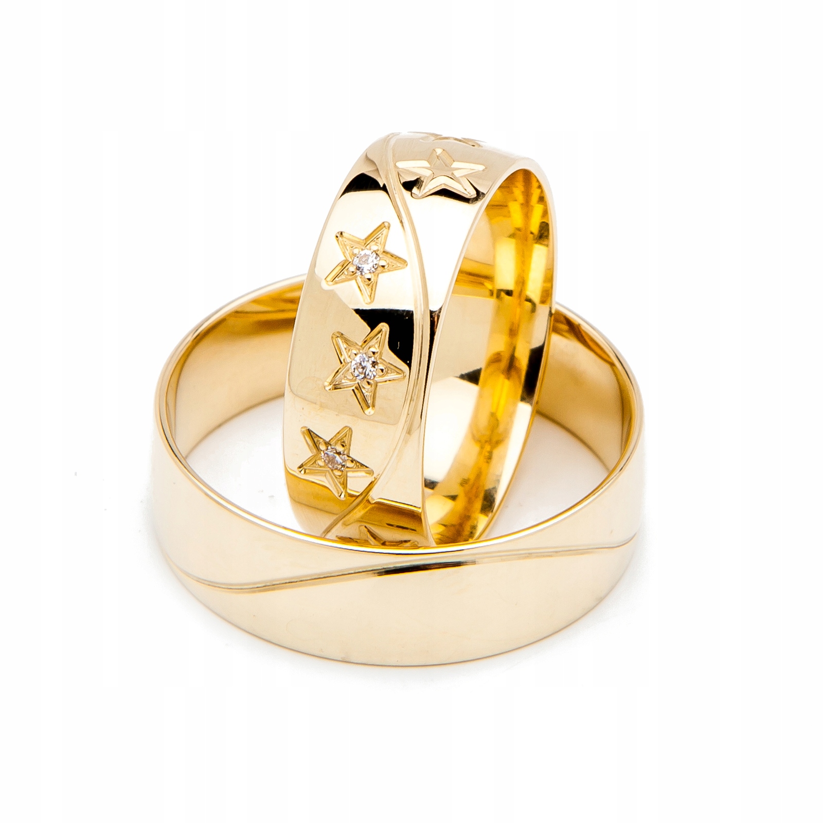 Zlaté snubní prsteny Diamanty Premium Model OE-294Z