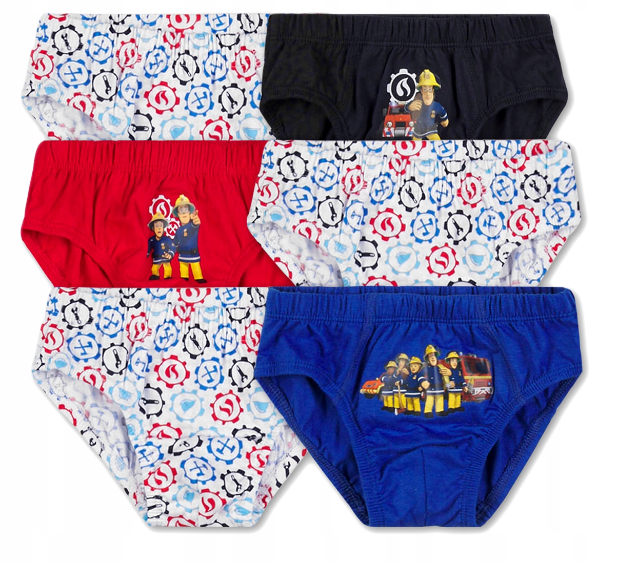 

C&a Majtki Slipy 6 Pack Strażak Sam 122/128 *