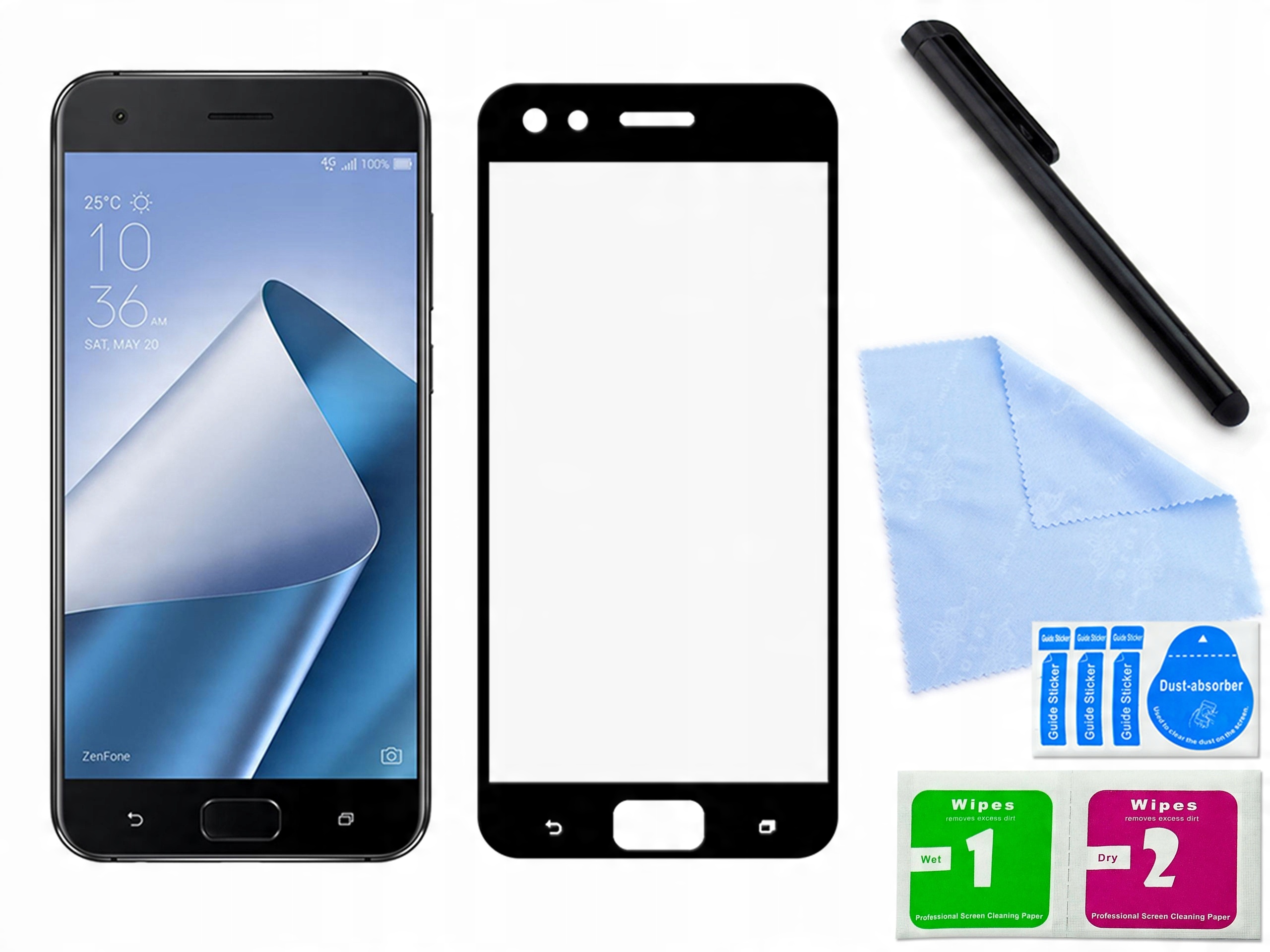 

Zaokršglone szkło 3D do Asus Zenfone 4 Pro Czarne