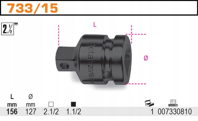 ŁĄCZNIK PRZEJŚCIOWY ZMNIEJSZ 2.1/2'' BETA 733/15 Marka Beta