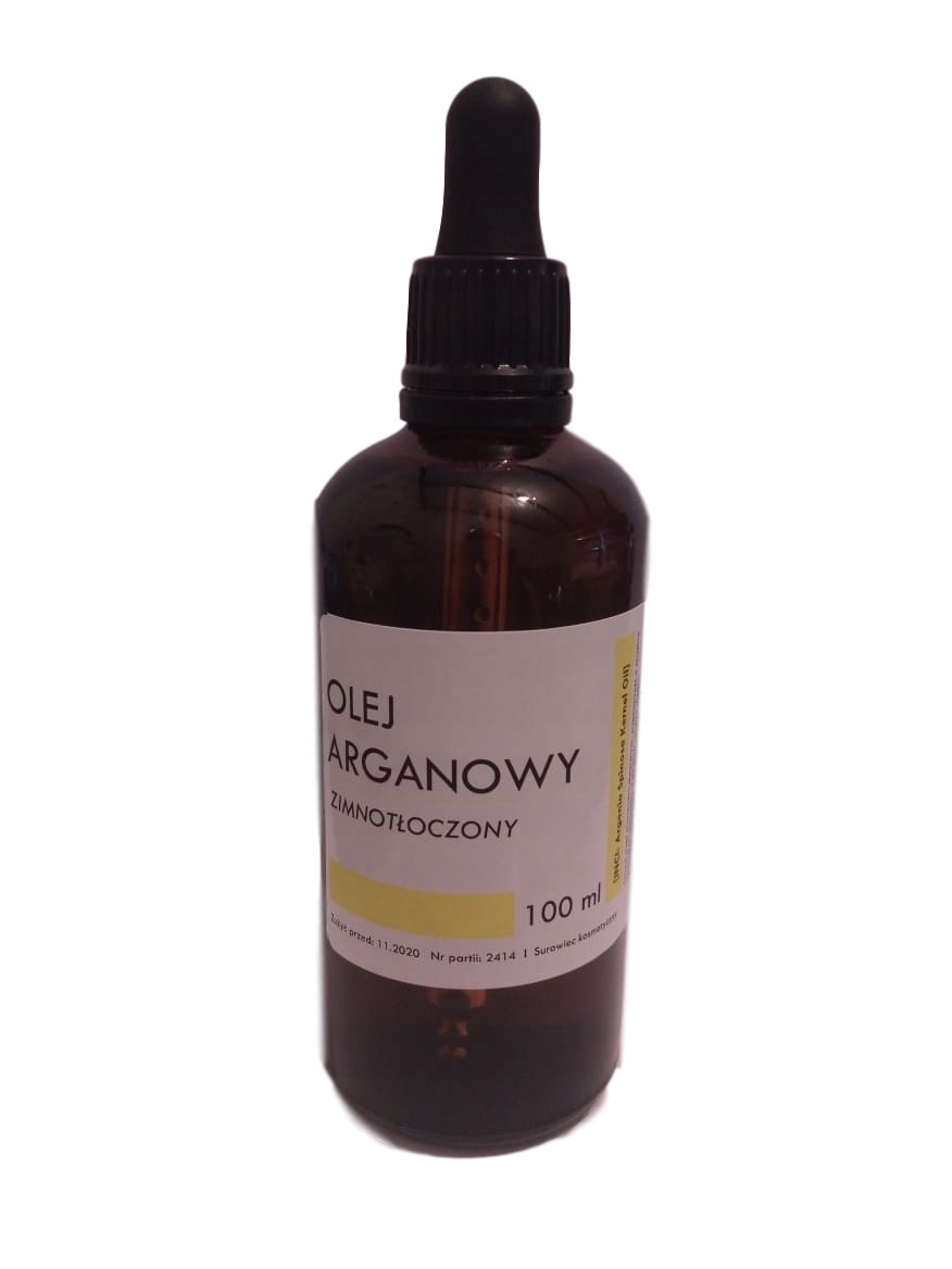 

Olej Arganowy 100ml 100% surowy zimnotłocz pipeta
